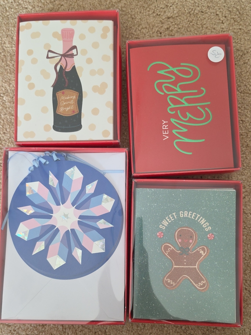 Recollections Red and Green Holiday Card Box Set
